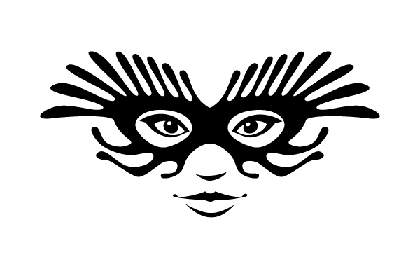 Mardi Gras mask illustration