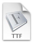 Windows TrueType font icon