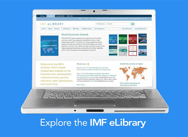 IMF promotion for their E-Library.